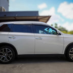 Installed View - Mitsubishi Outlander (2012-2023): Premium Window Visors