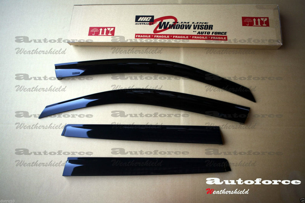 Installed View - Mitsubishi Outlander (2012-2023): Premium Window Visors