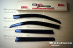 Installed View - Mitsubishi Outlander (2012-2023): Premium Window Visors