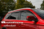 Installed View - Mitsubishi Outlander (2012-2023): Premium Window Visors