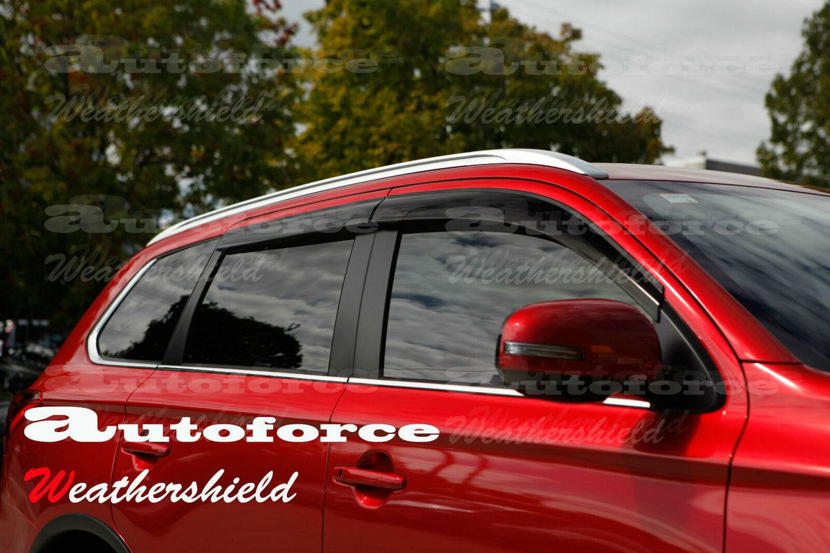 Installed View - Mitsubishi Outlander (2012-2023): Premium Window Visors