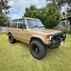 Installed View - Mitsubishi Pajero (1982-1991): Premium Window Visors
