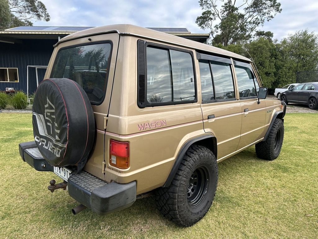 Installed View - Mitsubishi Pajero (1982-1991): Premium Window Visors