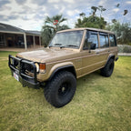 Installed View - Mitsubishi Pajero (1982-1991): Premium Window Visors