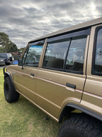 Installed View - Mitsubishi Pajero (1982-1991): Premium Window Visors