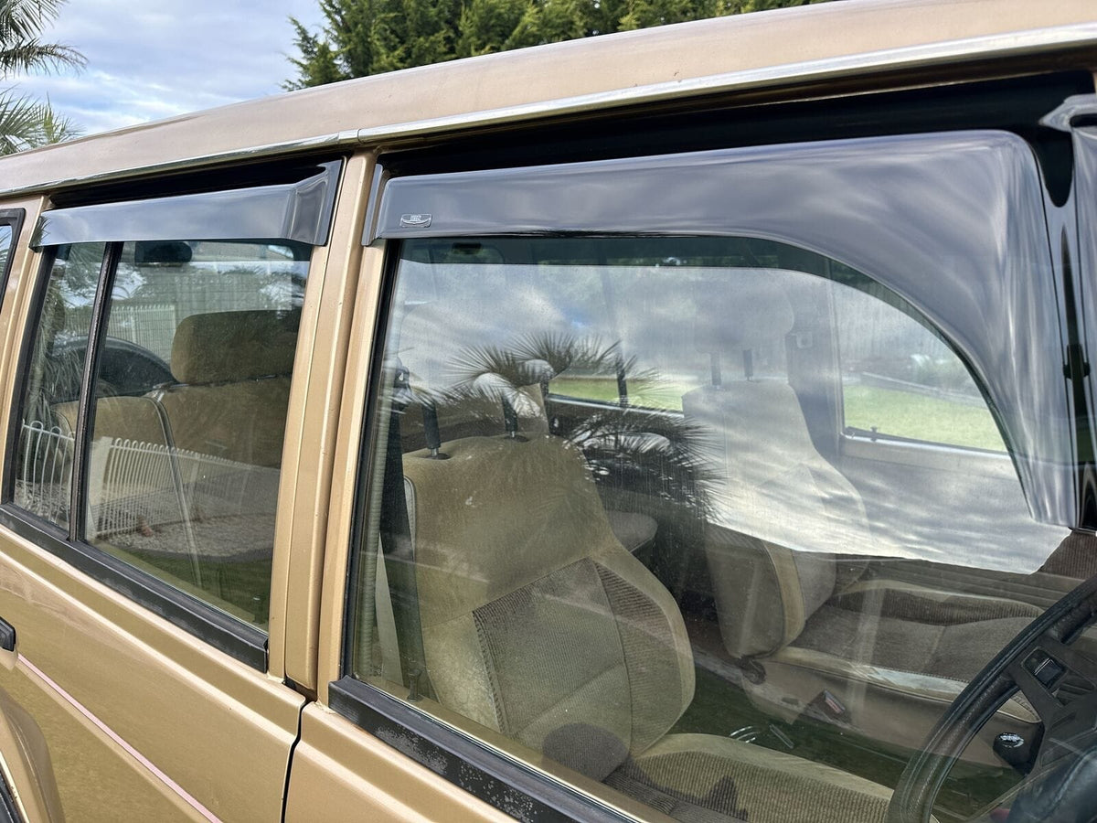 Installed View - Mitsubishi Pajero (1982-1991): Premium Window Visors