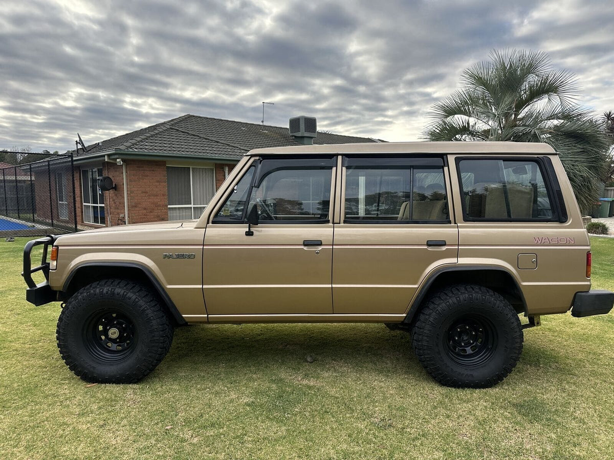 Installed View - Mitsubishi Pajero (1982-1991): Premium Window Visors