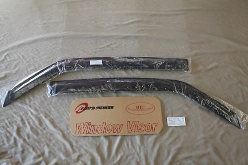 Installed View - Mitsubishi Pajero 2-Door (2007-2015): Premium Window Visors