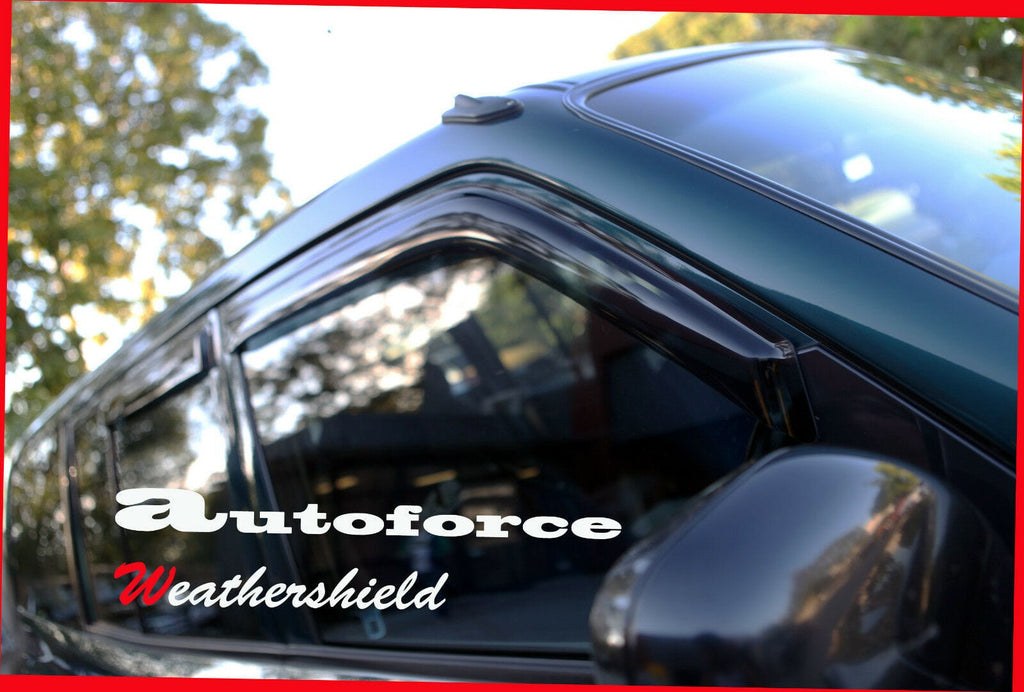 Installed View - Mitsubishi Pajero (2000-2006): Premium Window Visors