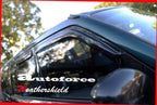 Installed View - Mitsubishi Pajero (2000-2006): Premium Window Visors