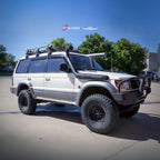 Installed View - Mitsubishi Pajero 5-Door (1991-2000): Premium Window Visors