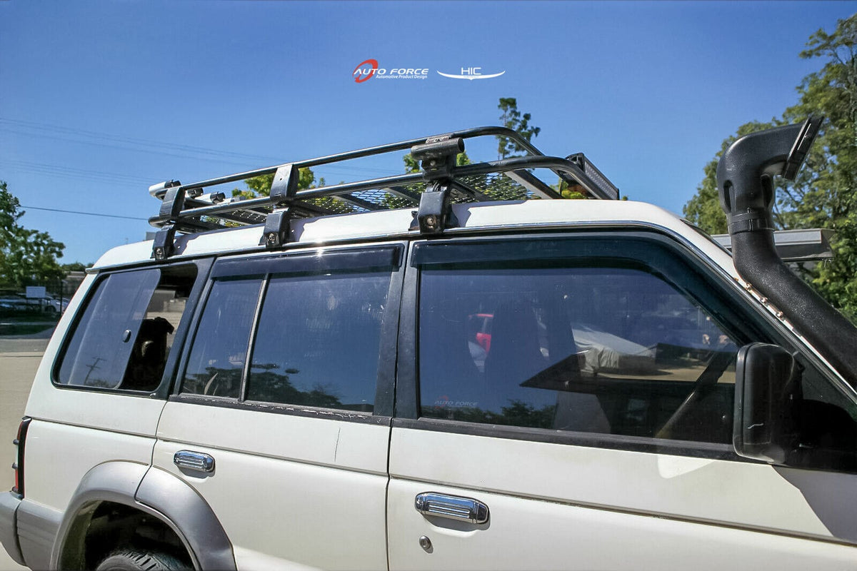 Installed View - Mitsubishi Pajero 5-Door (1991-2000): Premium Window Visors