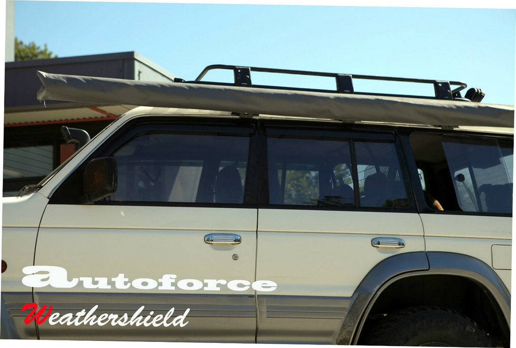Installed View - Mitsubishi Pajero 5-Door (1991-2000): Premium Window Visors