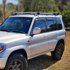 Installed View - Mitsubishi Pajero iO (1998-2002): Premium Window Visors