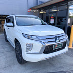 Installed View - Mitsubishi Pajero Sport QE / QF (2015-2023): Premium Window Visors