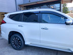 Installed View - Mitsubishi Pajero Sport QE / QF (2015-2023): Premium Window Visors