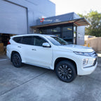 Installed View - Mitsubishi Pajero Sport QE / QF (2015-2023): Premium Window Visors