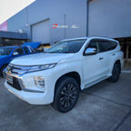 Installed View - Mitsubishi Pajero Sport QE / QF (2015-2023): Premium Window Visors