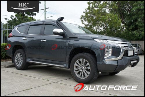 Installed View - Mitsubishi Pajero Sport QE / QF (2015-2023): Premium Window Visors