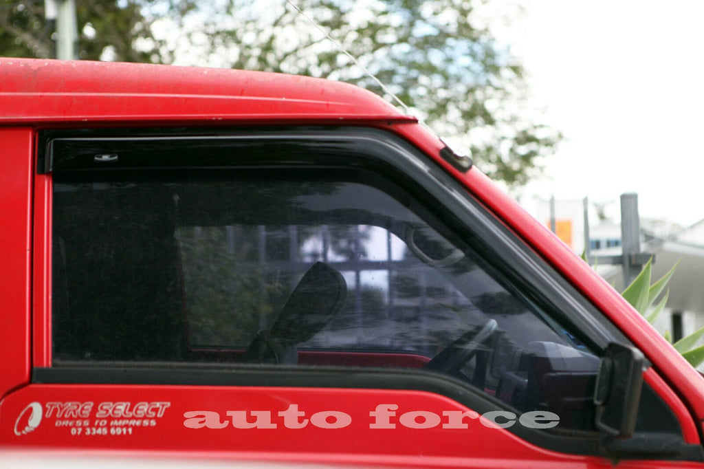 Installed View - Mitsubishi Starwagon (1986-1993): Premium Window Visors
