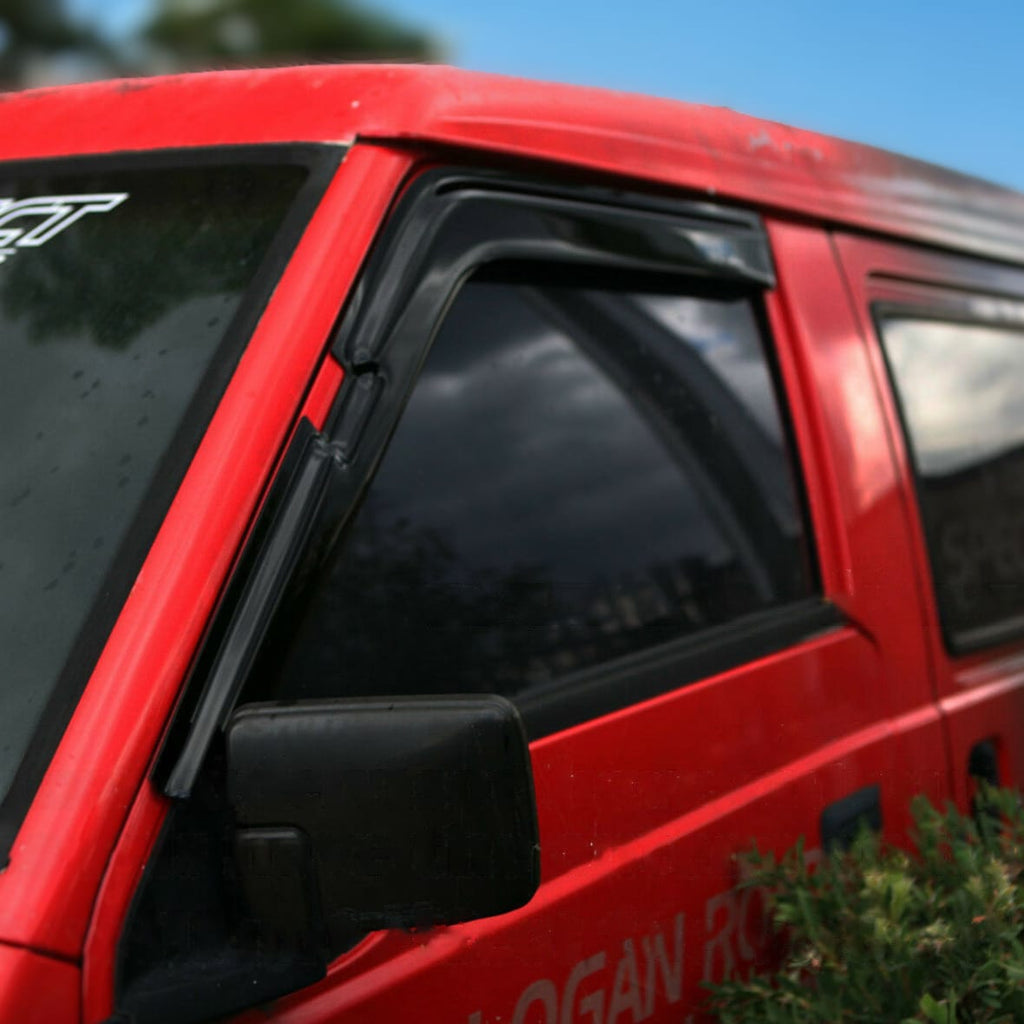 Installed View - Mitsubishi Starwagon (1986-1993): Premium Window Visors