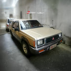 Installed View - Mitsubishi Triton MJ MH (1991-1996): Premium Window Visors