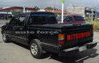 Installed View - Mitsubishi Triton MJ MH (1991-1996): Premium Window Visors