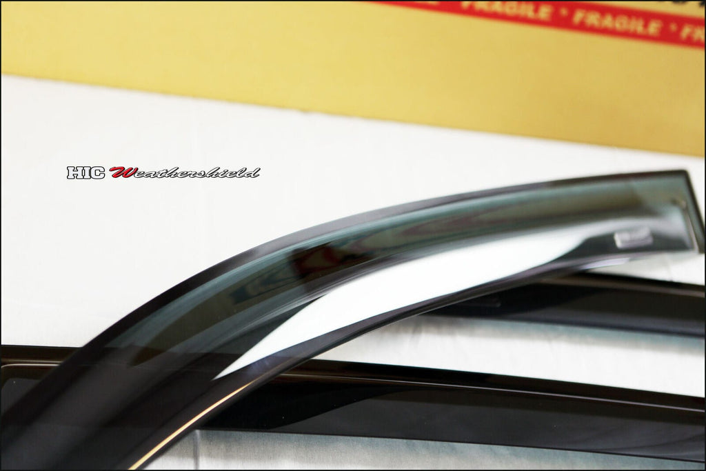 Installed View - Mitsubishi Triton ML / MN Dual Cab (2006-2015): Premium Window Visors