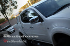 Installed View - Mitsubishi Triton ML / MN Dual Cab (2006-2015): Premium Window Visors