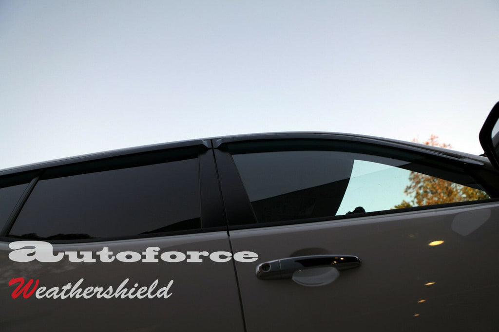 Installed View - Mitsubishi Triton ML / MN Dual Cab (2006-2015): Premium Window Visors