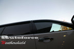 Installed View - Mitsubishi Triton ML / MN Dual Cab (2006-2015): Premium Window Visors