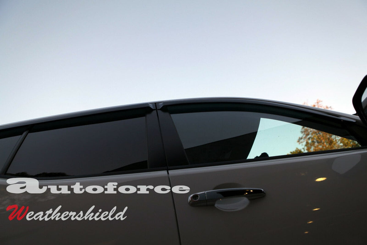 Installed View - Mitsubishi Triton ML / MN Dual Cab (2006-2015): Premium Window Visors
