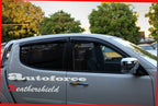 Installed View - Mitsubishi Triton ML / MN Dual Cab (2006-2015): Premium Window Visors