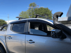 Installed View - Mitsubishi Triton MQ / MR Dual Cab (2015-2023): Premium Window Visors
