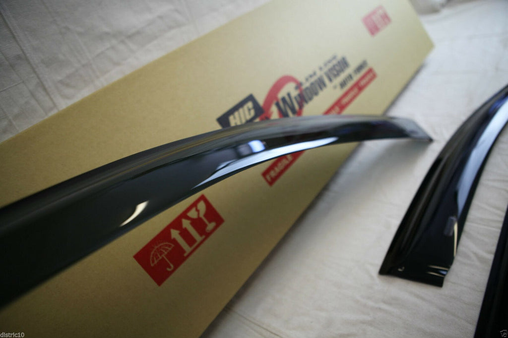 Installed View - Mitsubishi Triton MQ / MR Dual Cab (2015-2023): Premium Window Visors