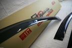 Installed View - Mitsubishi Triton MQ / MR Dual Cab (2015-2023): Premium Window Visors
