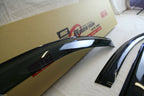Installed View - Mitsubishi Triton MQ / MR Dual Cab (2015-2023): Premium Window Visors