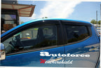 Installed View - Mitsubishi Triton MQ / MR Dual Cab (2015-2023): Premium Window Visors