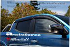 Installed View - Mitsubishi Triton MQ / MR Dual Cab (2015-2023): Premium Window Visors