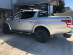 Installed View - Mitsubishi Triton MQ / MR Dual Cab (2015-2023): Premium Window Visors