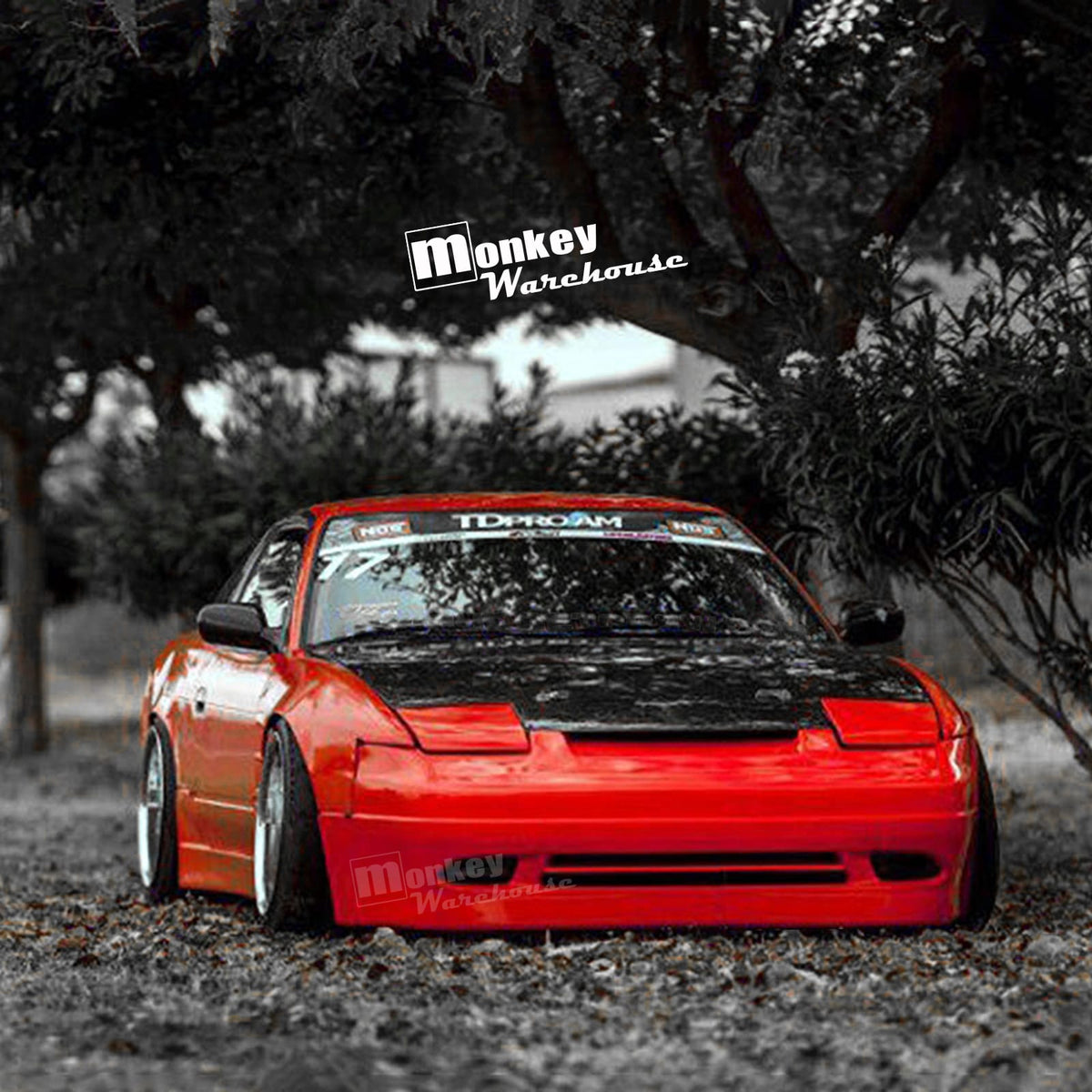 Installed View - Nissan 180SX: Instant Gentleman Style Front Bumper