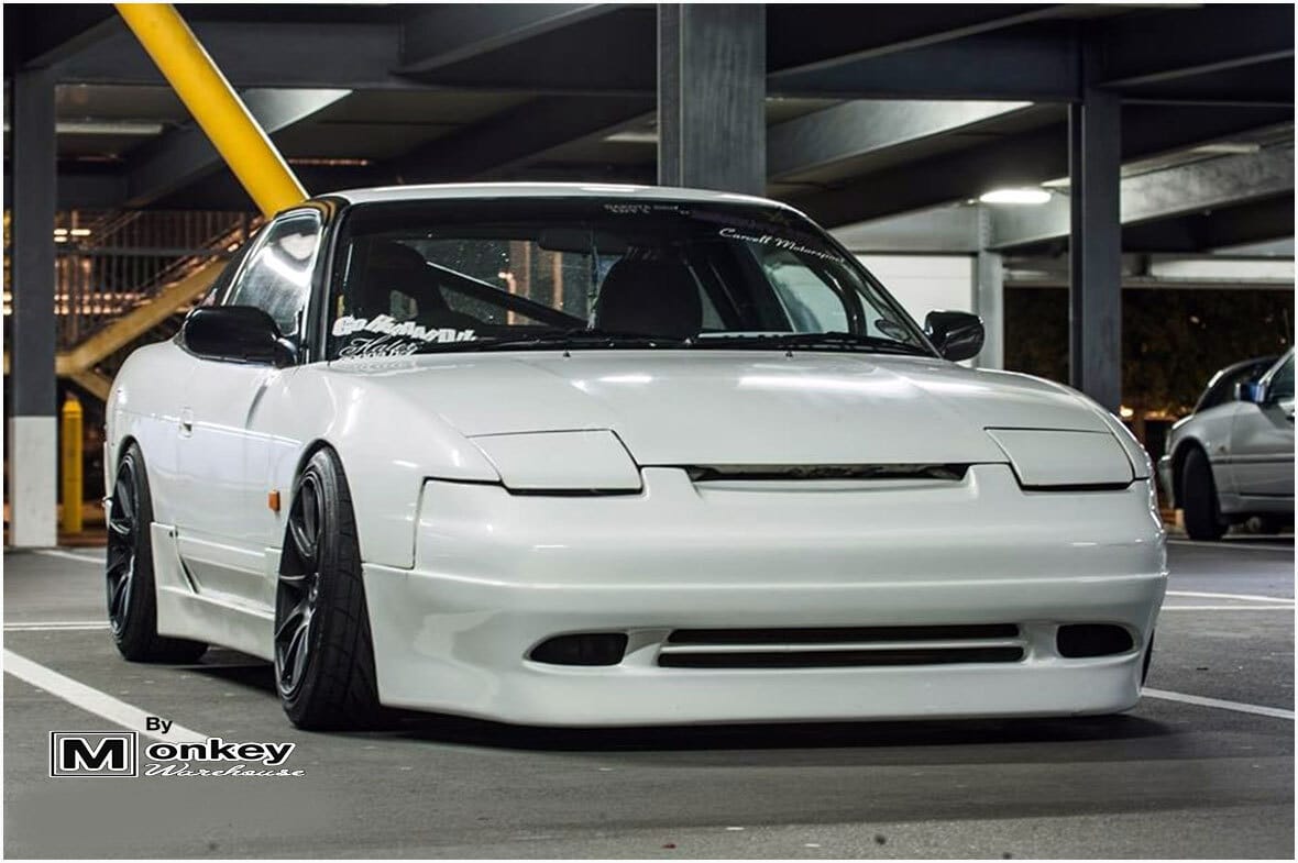 Installed View - Nissan 180SX: Instant Gentleman Style Side Skirts