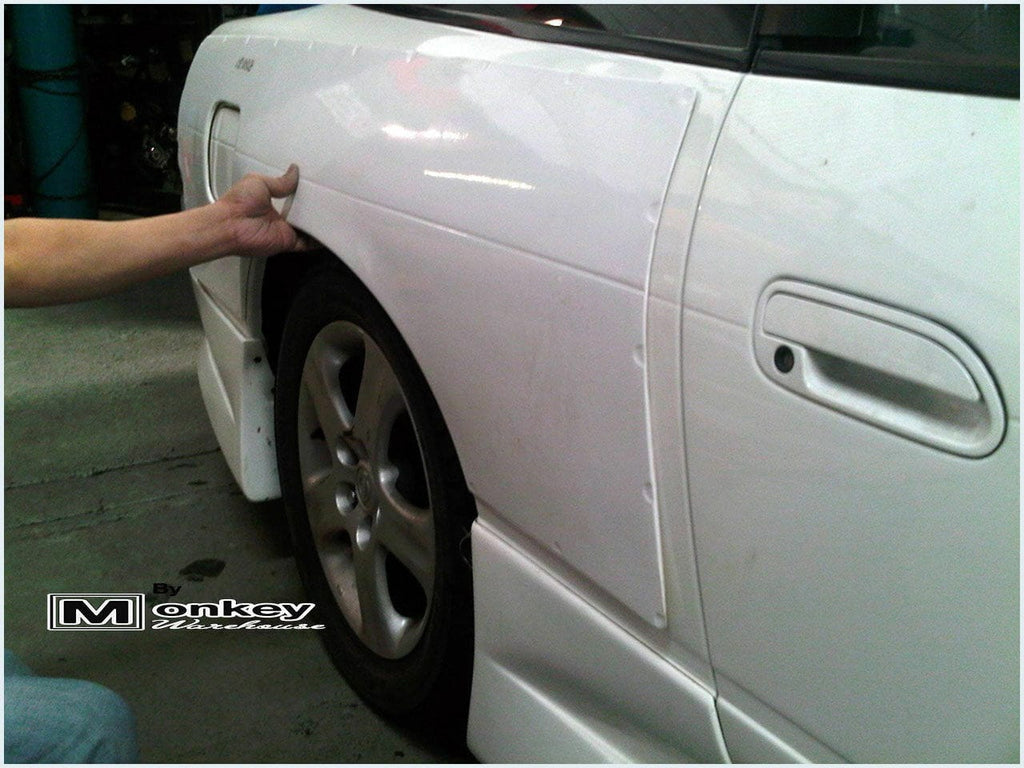 Installed View - Nissan 180SX: Origin Style Rear Quarter Panels
