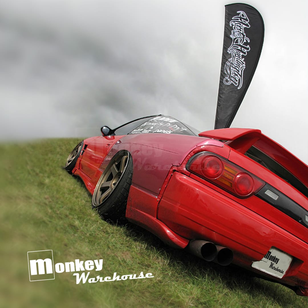 Installed View - Nissan 180SX: Origin Style Rear Quarter Panels