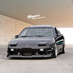 Installed View - Nissan 180SX S13 Coupe: Type-X Style Front Bumper Add-on Lip