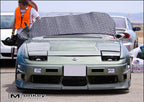 Installed View - Nissan 180SX S13 Coupe: Type-X Style Front Bumper Add-on Lip