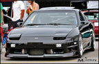 Installed View - Nissan 180SX S13 Coupe: Type-X Style Front Bumper Add-on Lip