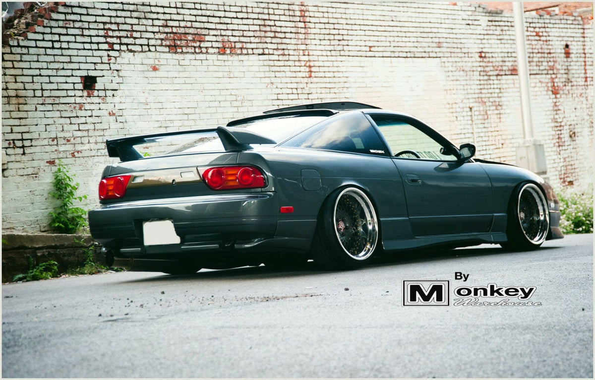 Installed View - Nissan 180SX: Type X Style Rear Bumper Bar Lip Kit