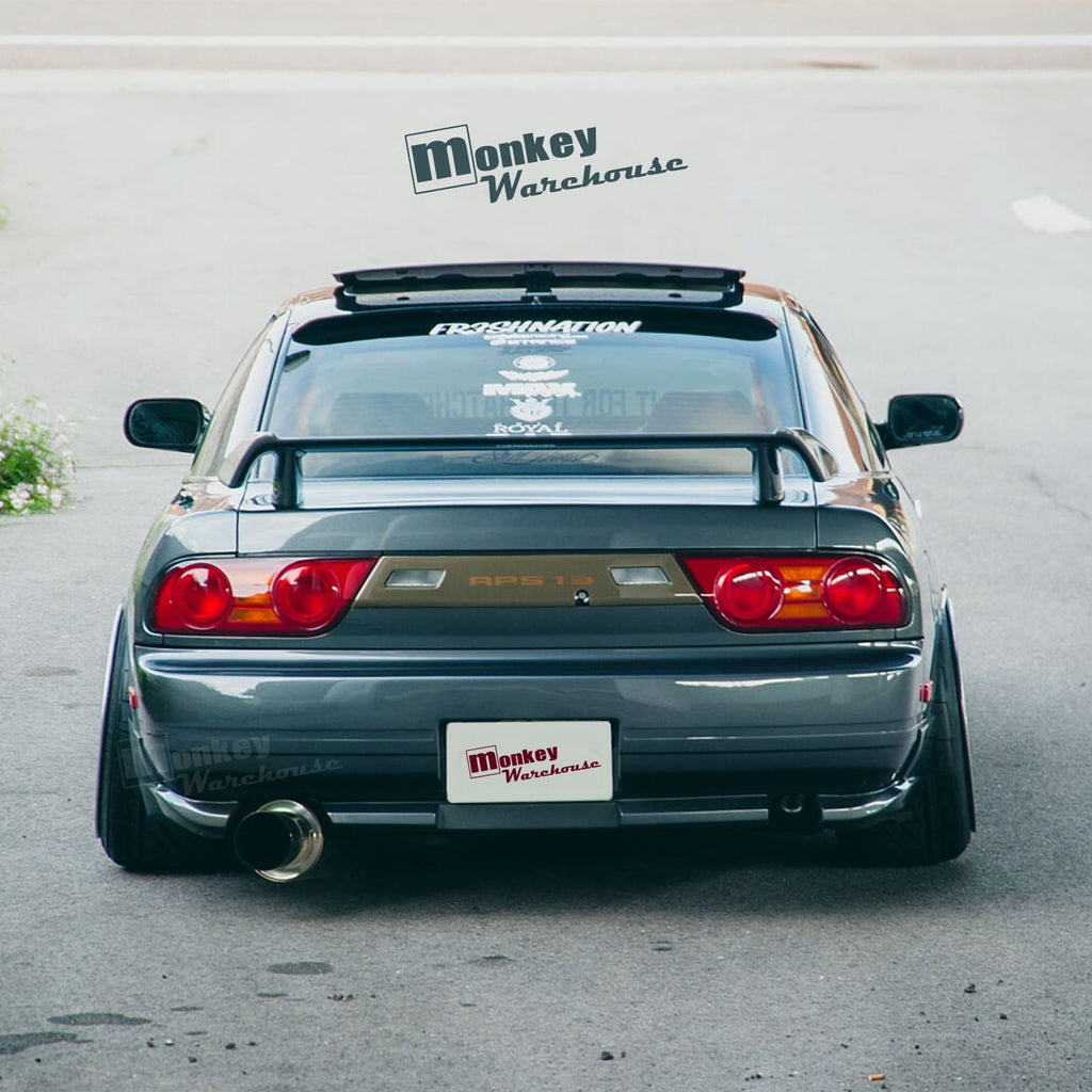Installed View - Nissan 180SX: Type X Style Rear Bumper Bar Lip Kit