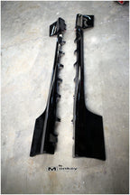 Installed View - Nissan 180SX: Type X Style Side Skirts & Rear Pods Kit
